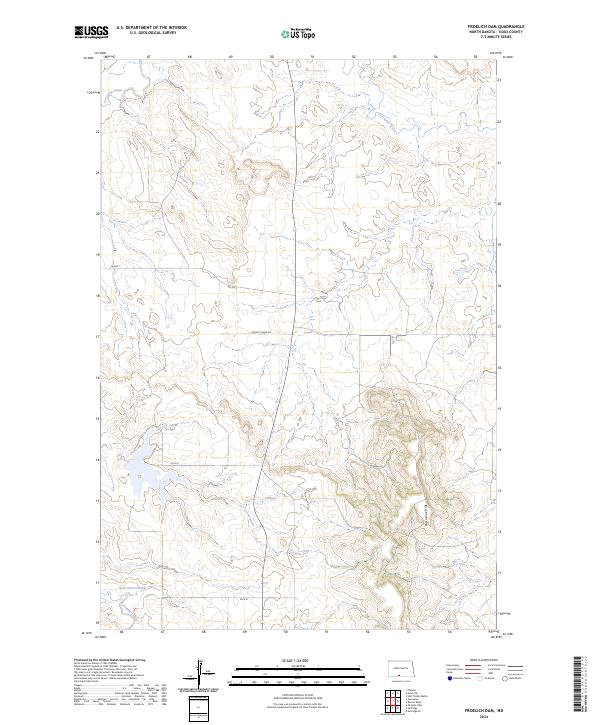 USGS Topographic Map – Froelich Dam