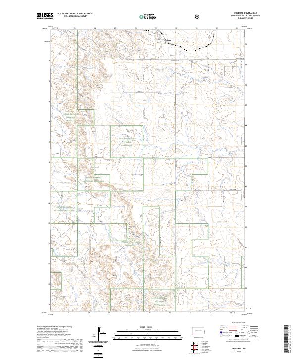 USGS Topographic Map – Fryburg