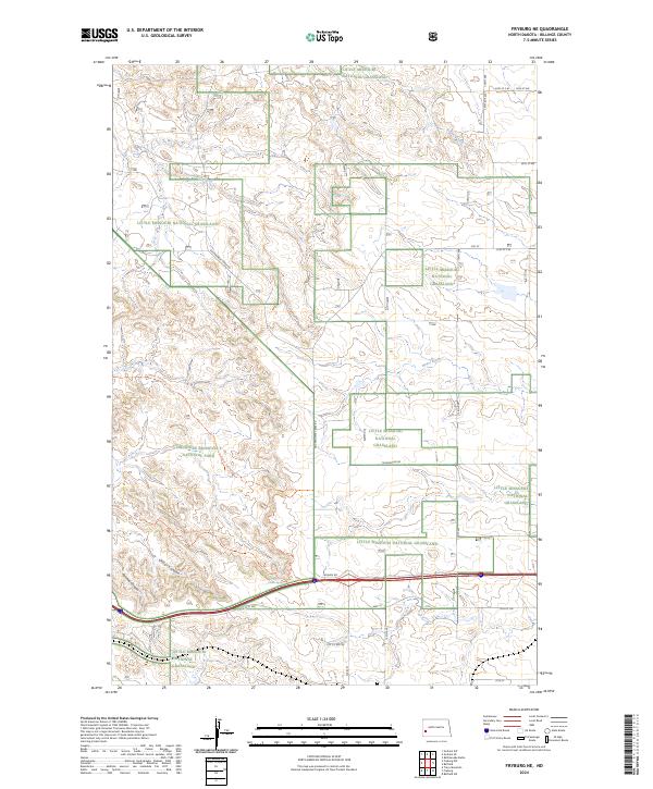 USGS Topographic Map – Fryburg NE