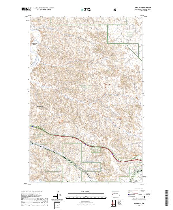 USGS Topographic Map – Fryburg NW