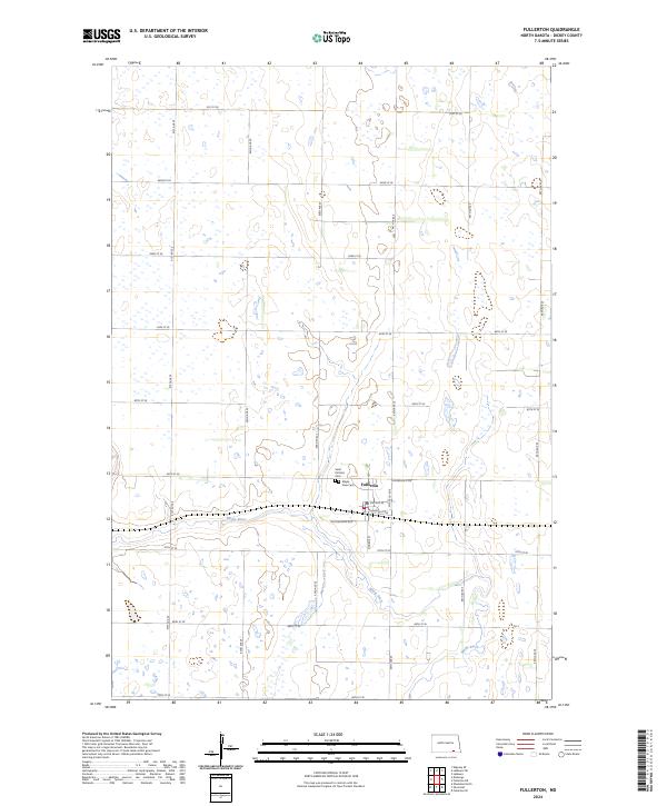 USGS Topographic Map – Fullerton