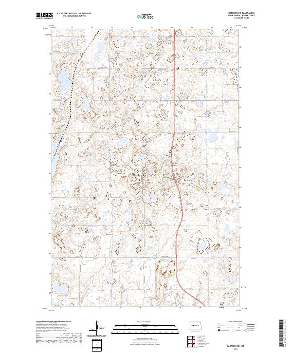 USGS Topographic Map – Garrison NE