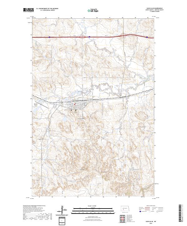 USGS Topographic Map – Glen Ullin