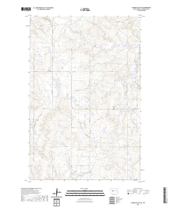 2024 Map of Golden Valley NE, 2024 Print