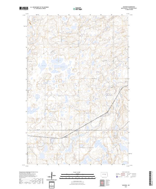 USGS Topographic Map – Goldwin