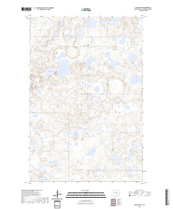 USGS Topographic Map – Goldwin SW