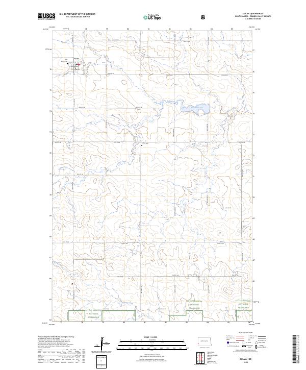 USGS Topographic Map – Golva
