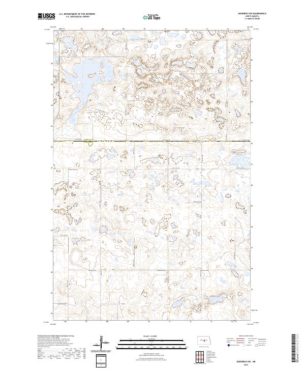 USGS Topographic Map – Goodrich SW