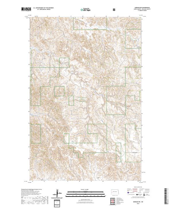2024 Map of Gorham NW, 2024 Print