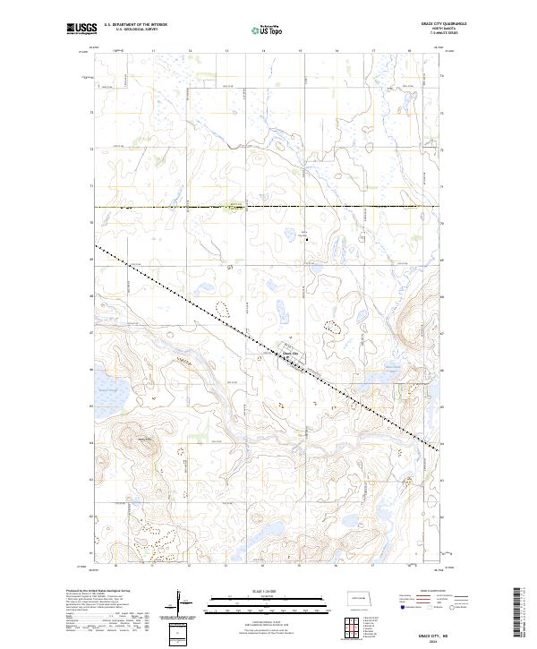 USGS Topographic Map – Grace City