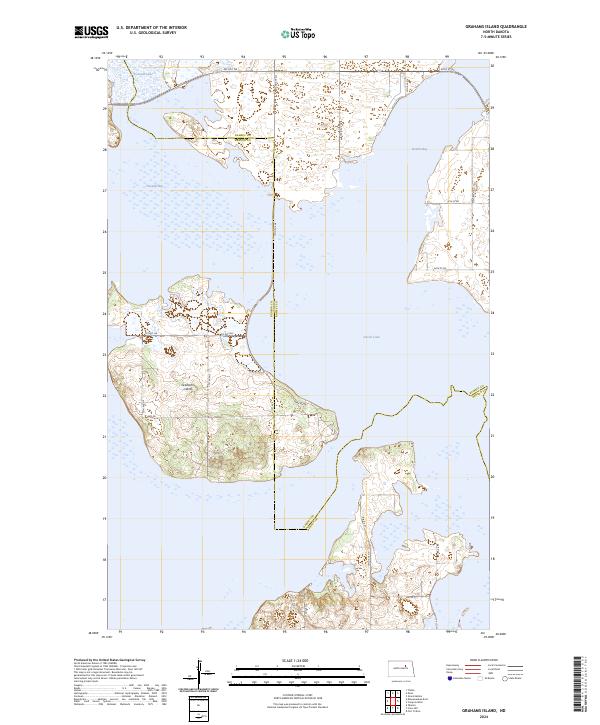 USGS Topographic Map – Grahams Island
