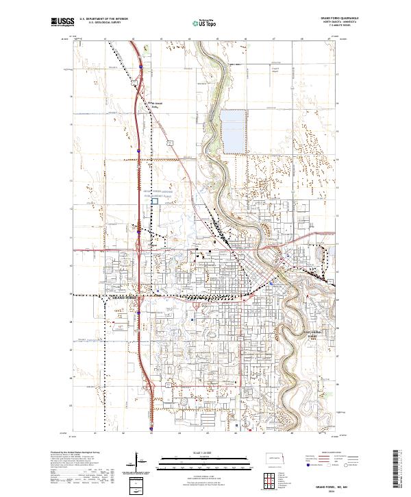 USGS Topographic Map – Grand Forks