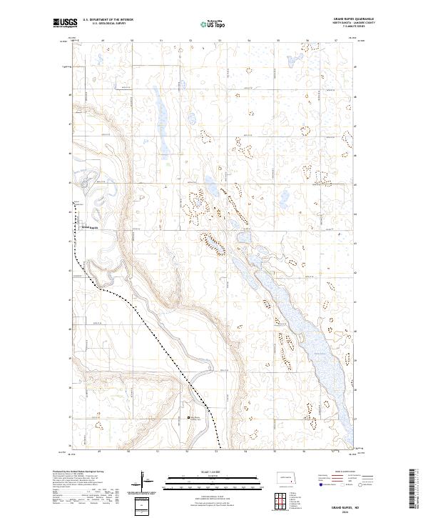 USGS Topographic Map – Grand Rapids