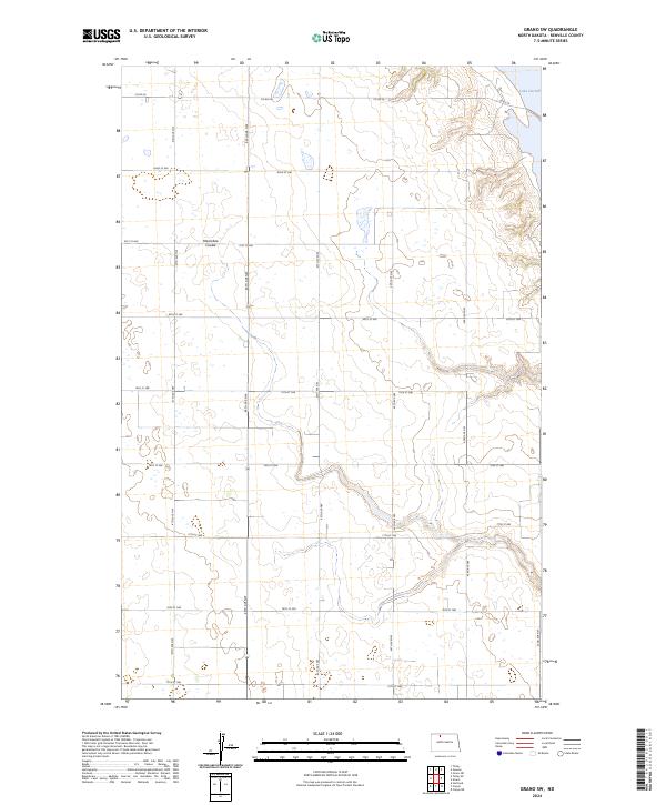 USGS Topographic Map – Grano SW