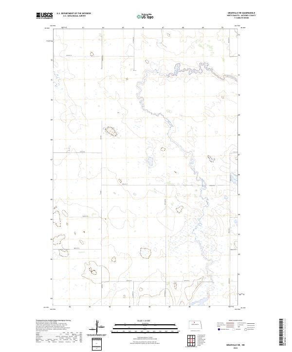 USGS Topographic Map – Granville NE