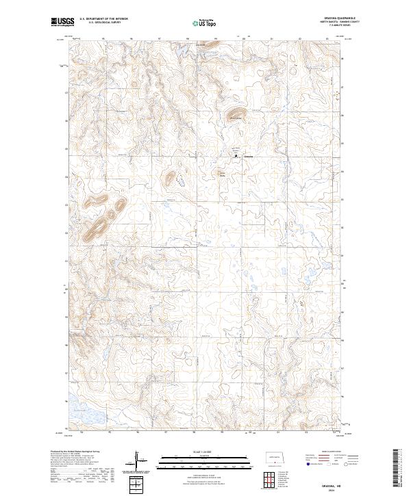 USGS Topographic Map – Grassna