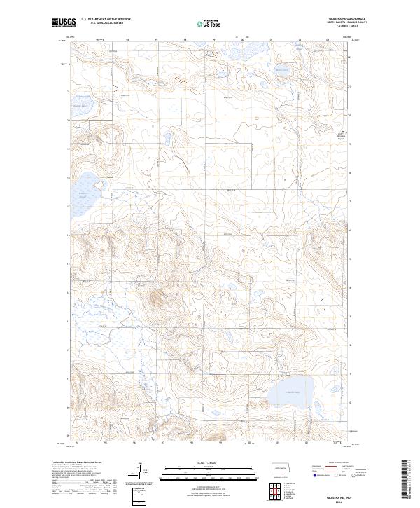USGS Topographic Map – Grassna NE