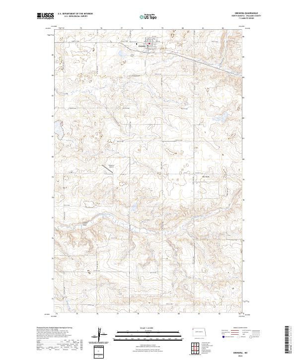 USGS Topographic Map – Grenora