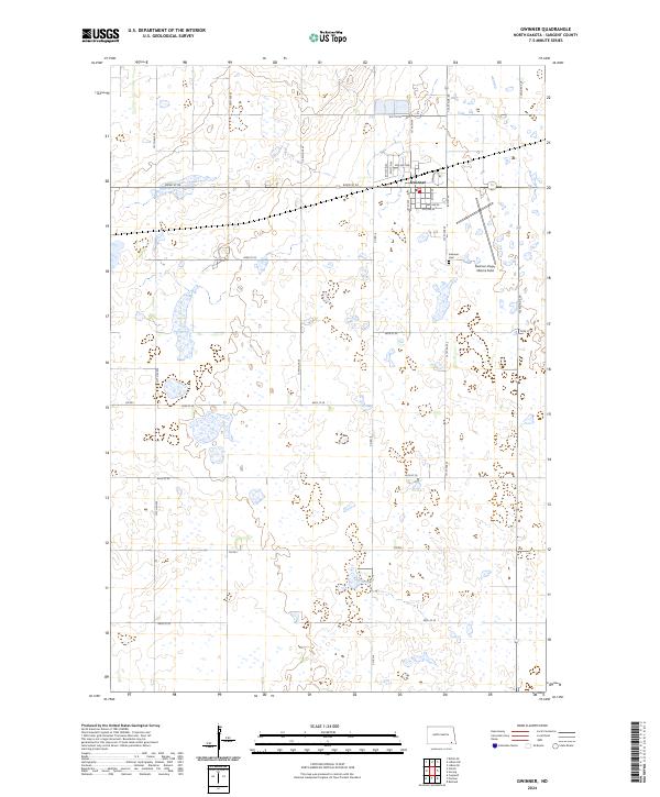 USGS Topographic Map – Gwinner