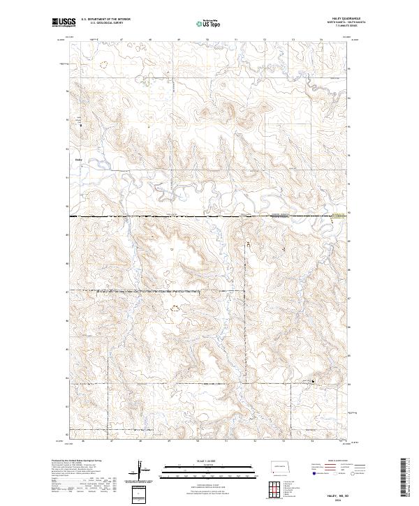 USGS Topographic Map – Haley