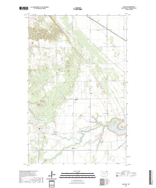 USGS Topographic Map – Hallson
