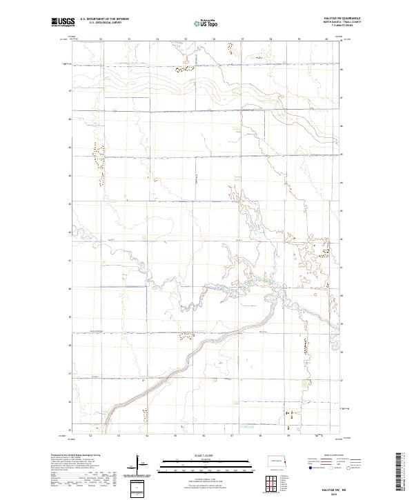USGS Topographic Map – Halstad SW