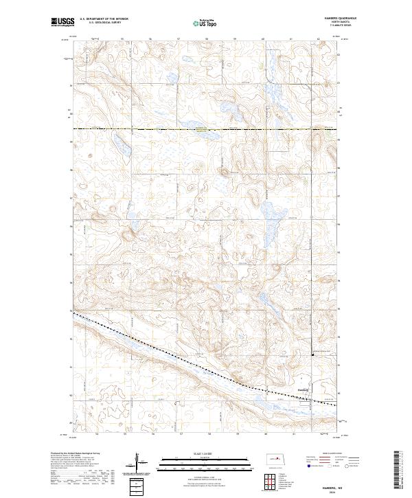USGS Topographic Map – Hamberg