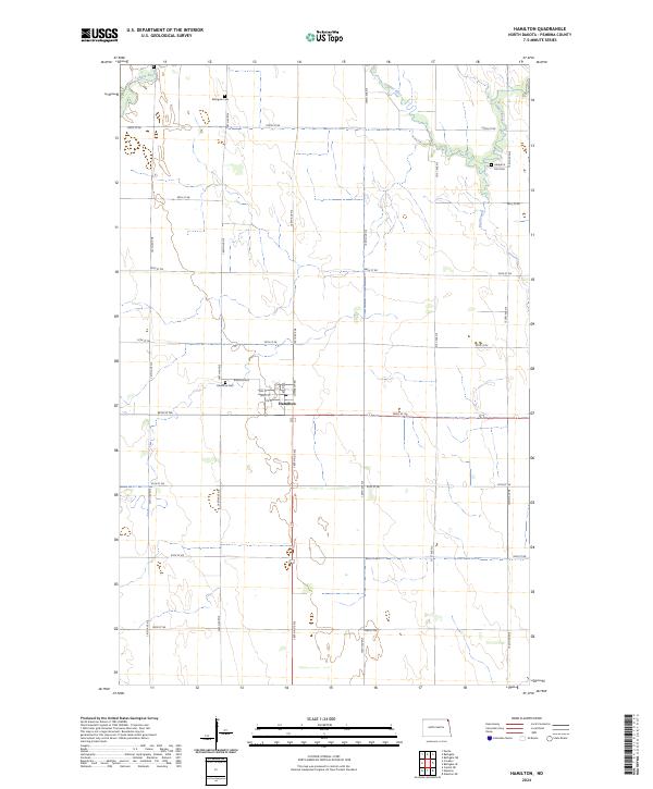 USGS Topographic Map – Hamilton