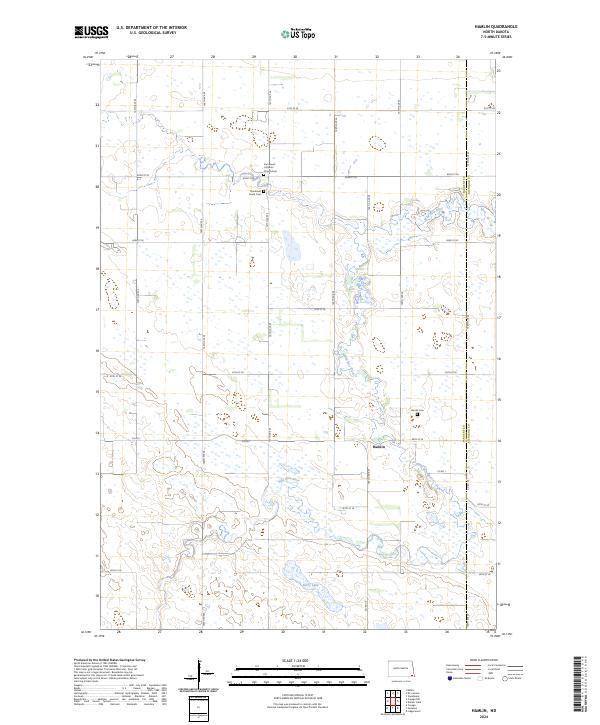 USGS Topographic Map – Hamlin