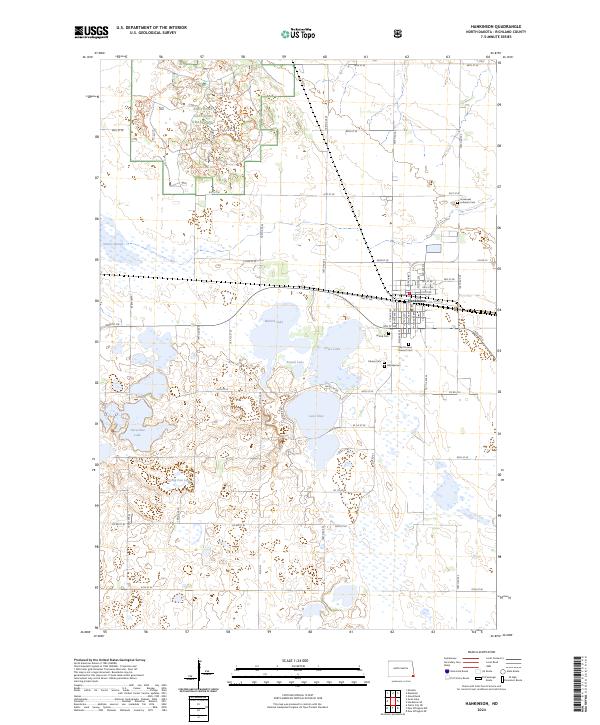 USGS Topographic Map – Hankinson