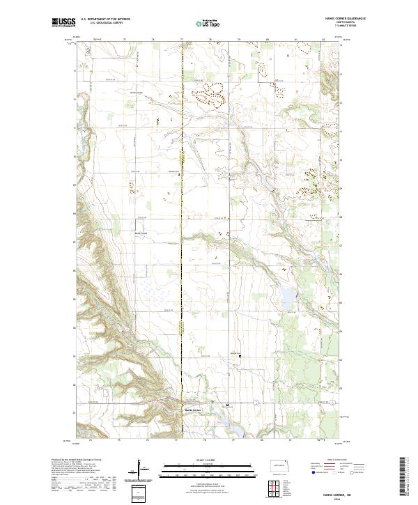 USGS Topographic Map – Hanks Corner