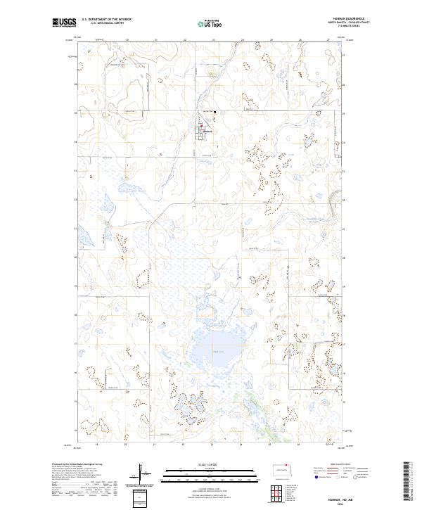 USGS Topographic Map – Hannah