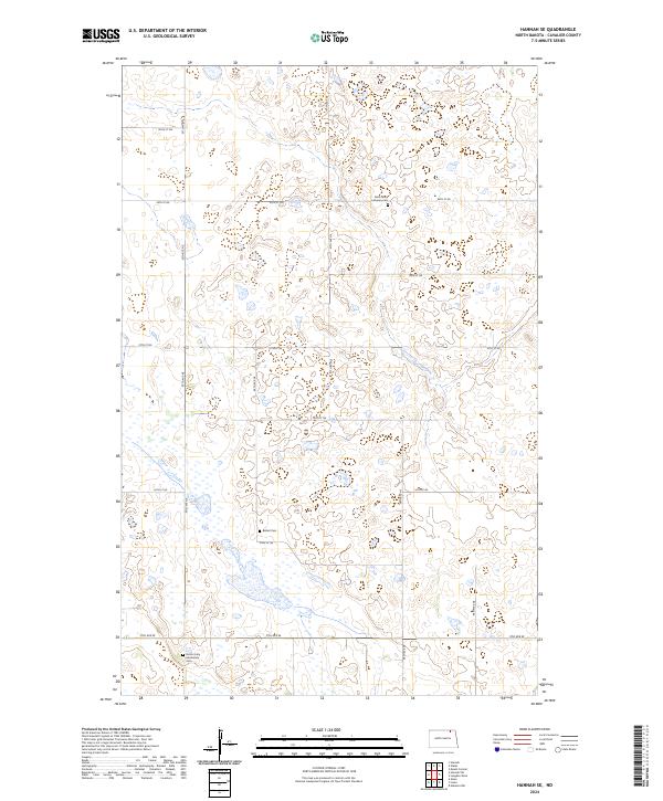 USGS Topographic Map – Hannah SE