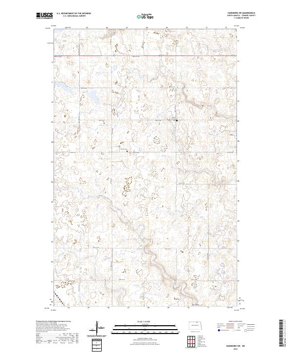 USGS Topographic Map – Hansboro SW