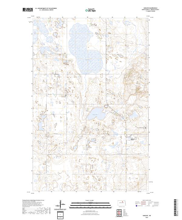 USGS Topographic Map – Harlow