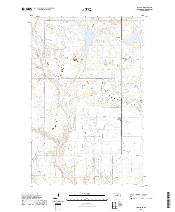 USGS Topographic Map – Harlow SE