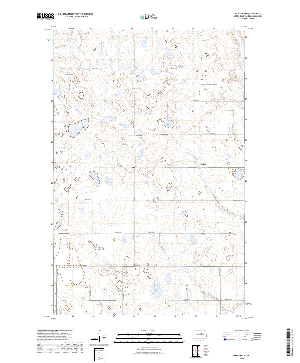 USGS Topographic Map – Harlow SW
