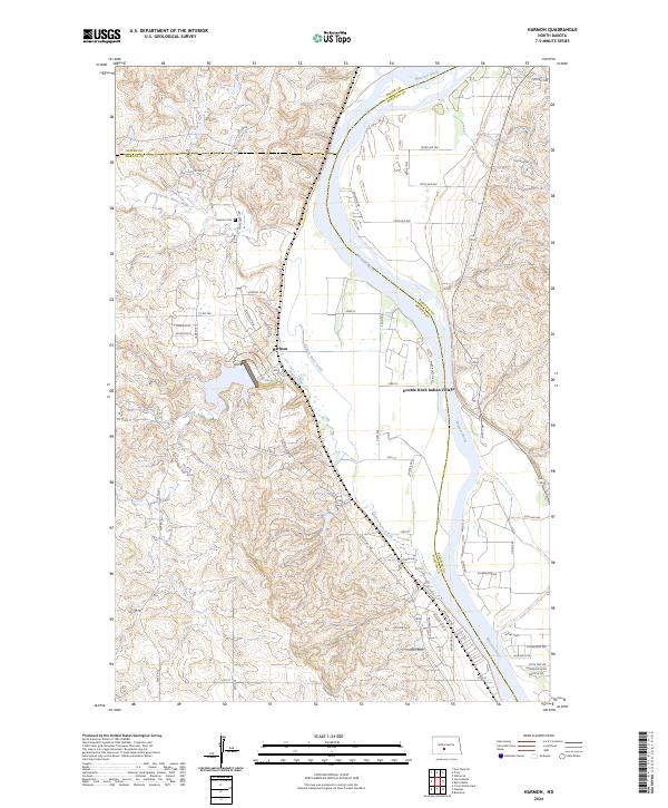 USGS Topographic Map – Harmon