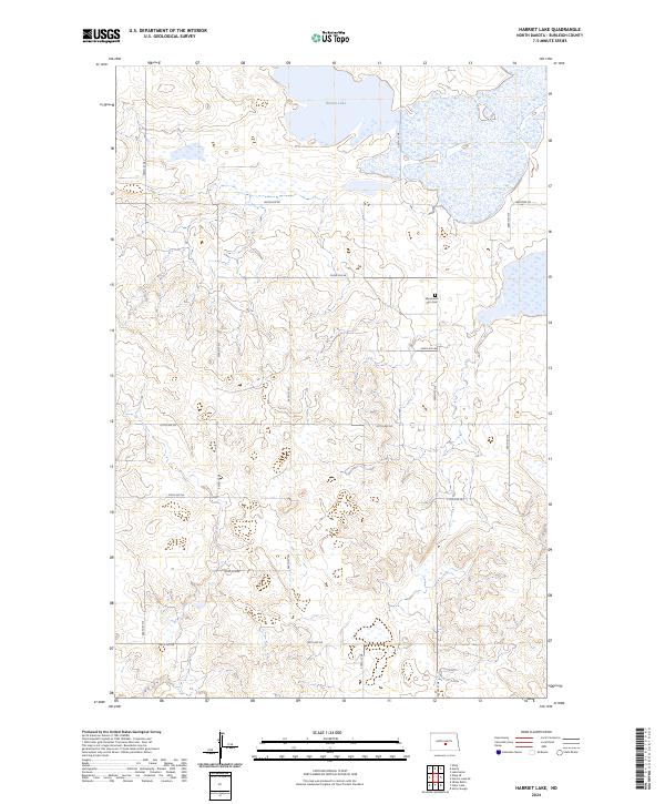 USGS Topographic Map – Harriet Lake