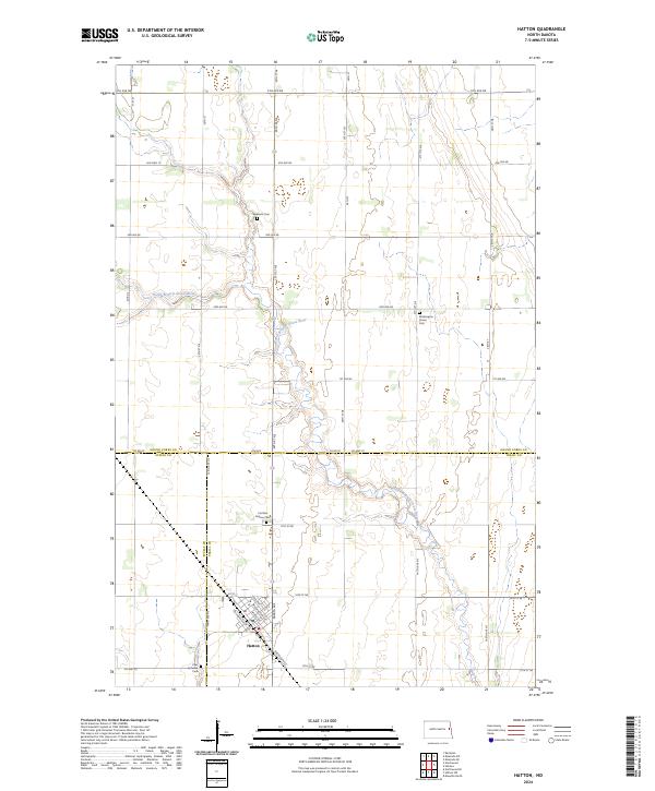 USGS Topographic Map – Hatton