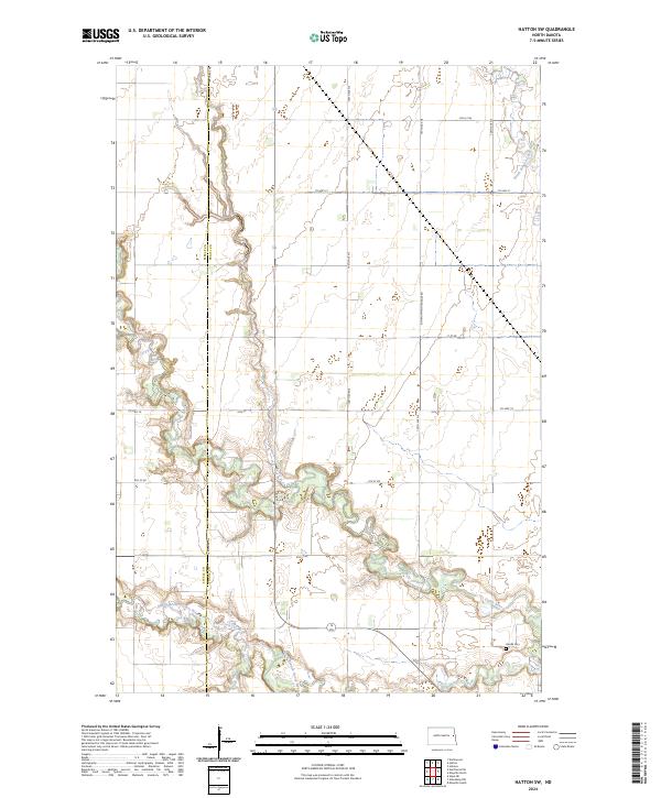 USGS Topographic Map – Hatton SW