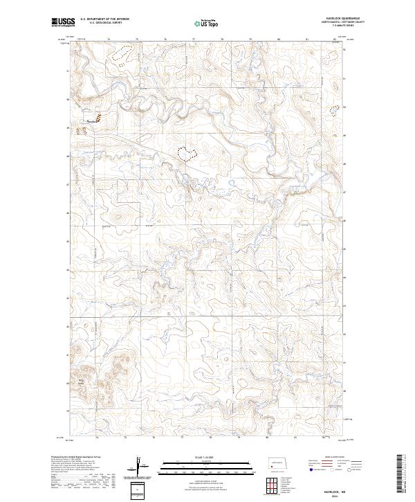 USGS Topographic Map – Havelock