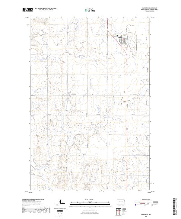 USGS Topographic Map – Hazelton