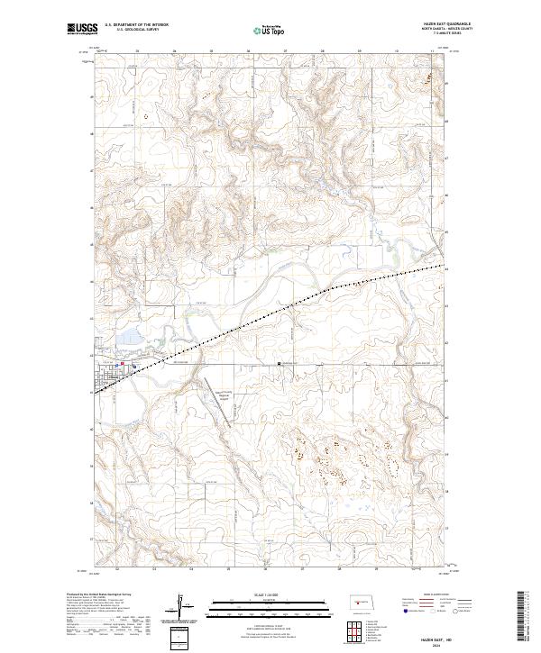 USGS Topographic Map – Hazen East