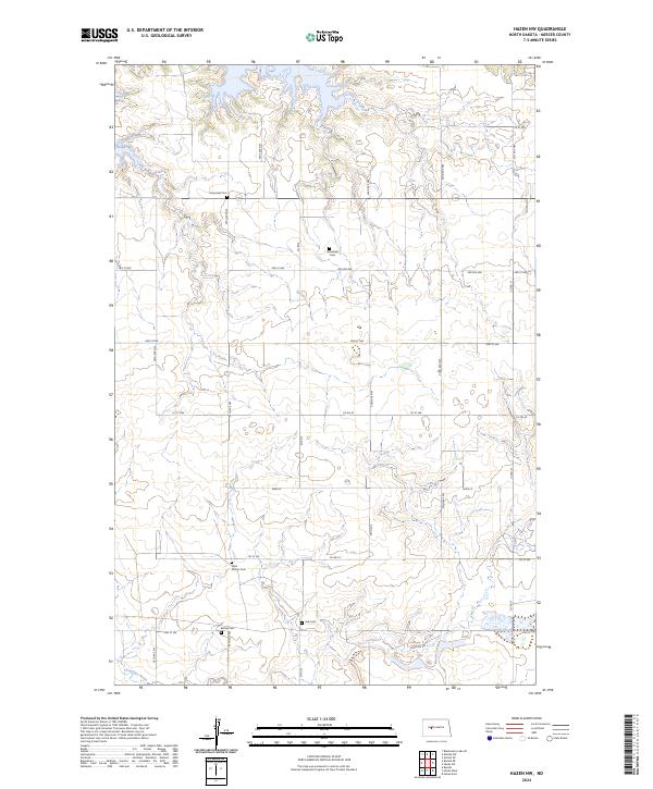2024 Map of Hazen NW, 2024 Print