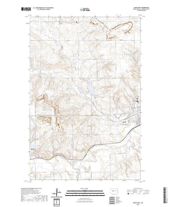 USGS Topographic Map – Hazen West