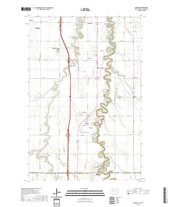USGS Topographic Map – Hickson