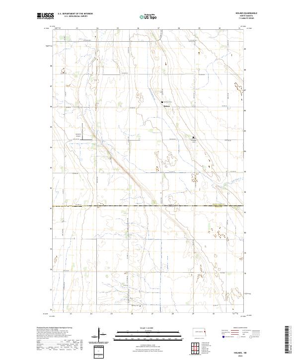 USGS Topographic Map – Holmes