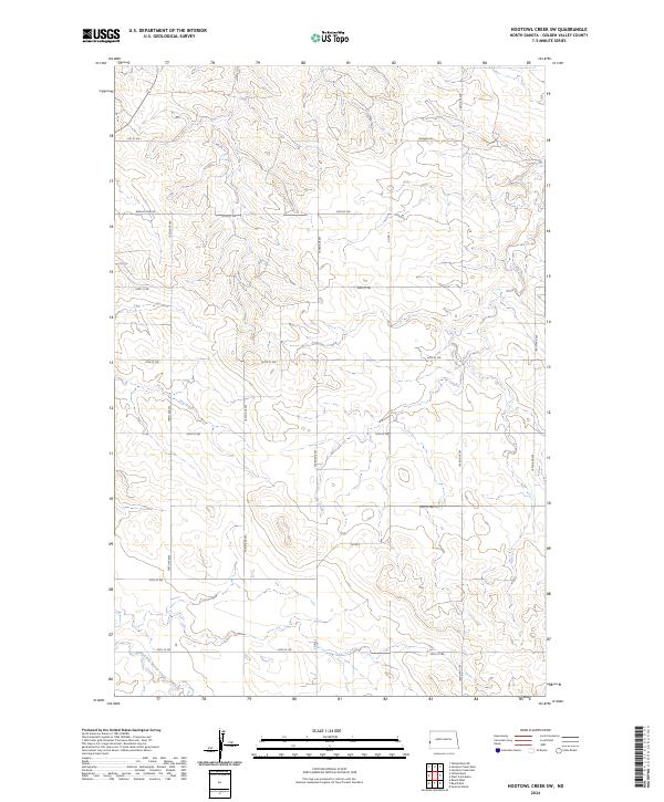 USGS Topographic Map – Hootowl Creek SW