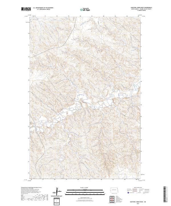 USGS Topographic Map – Hootowl Creek West